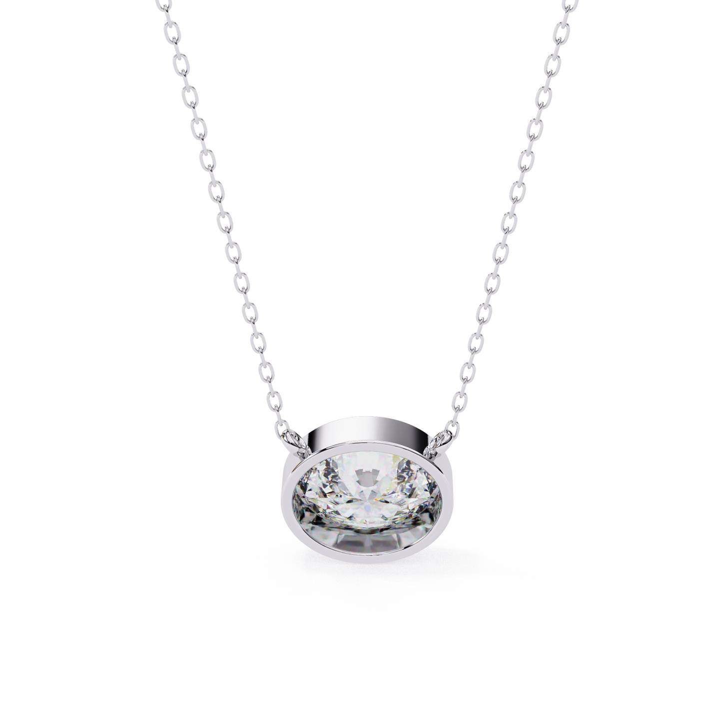 Aura Bezel Solitaire Pendant