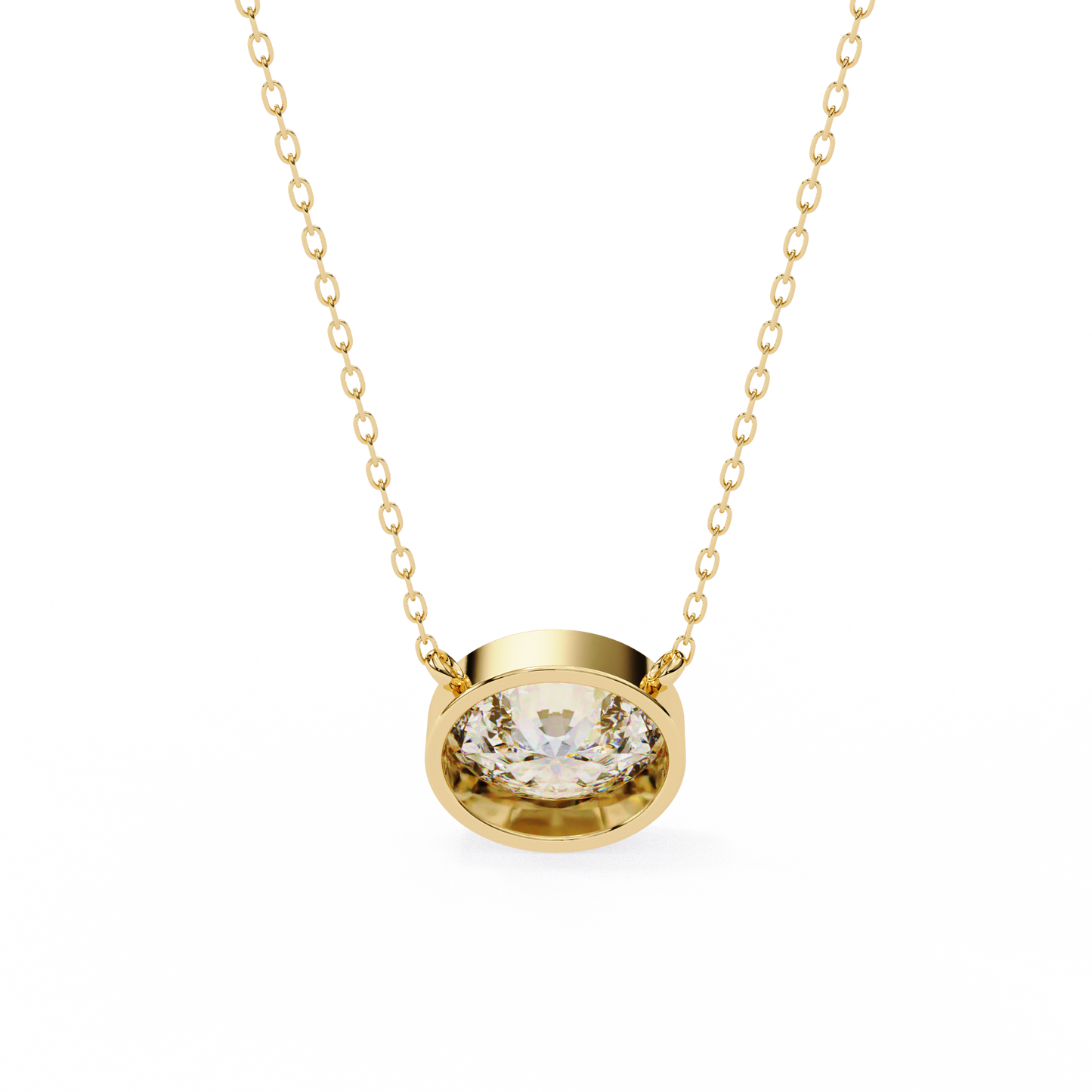 Aura Bezel Solitaire Pendant