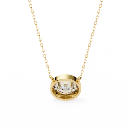Aura Bezel Solitaire Pendant