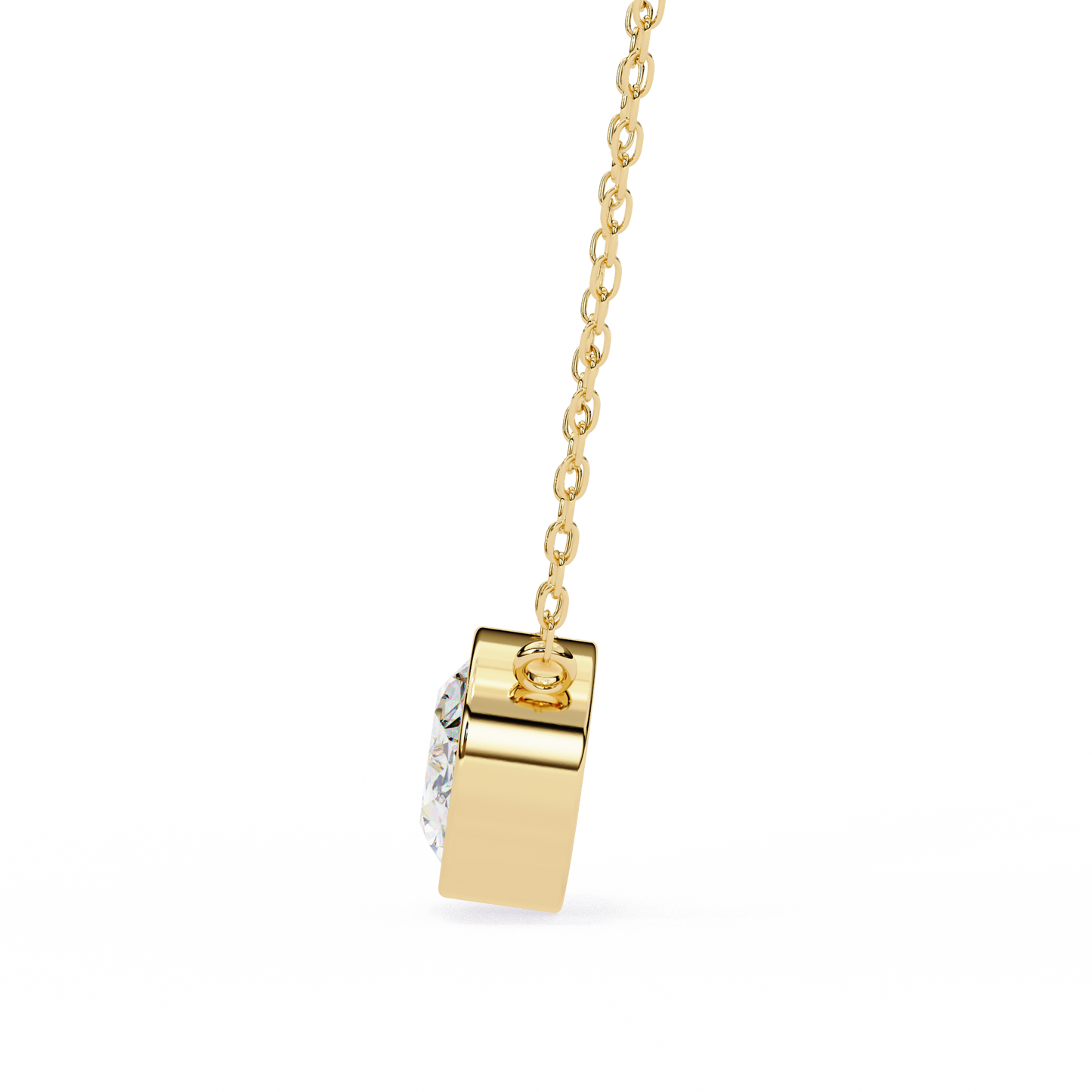 Aura Bezel Solitaire Pendant