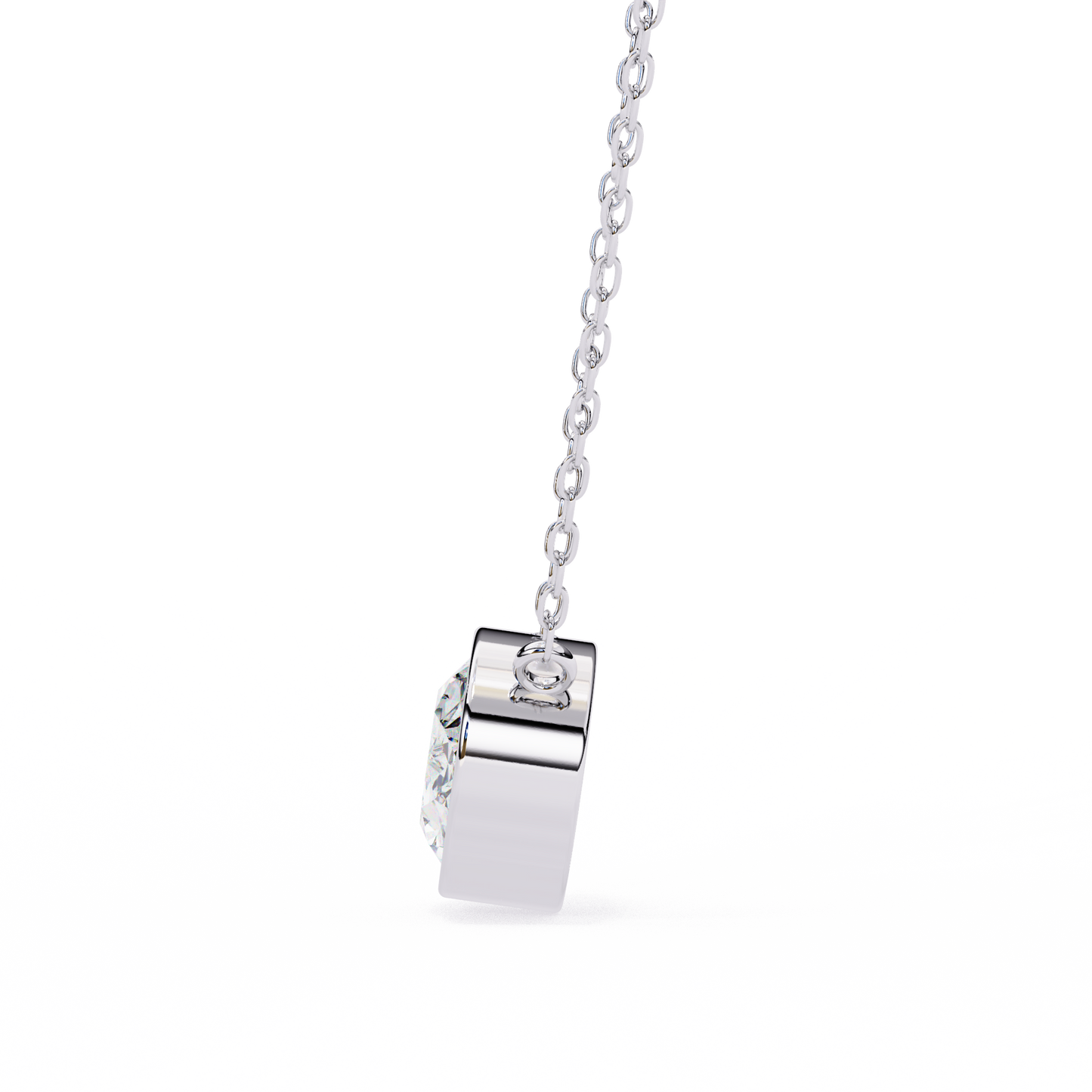 Aura Bezel Solitaire Pendant