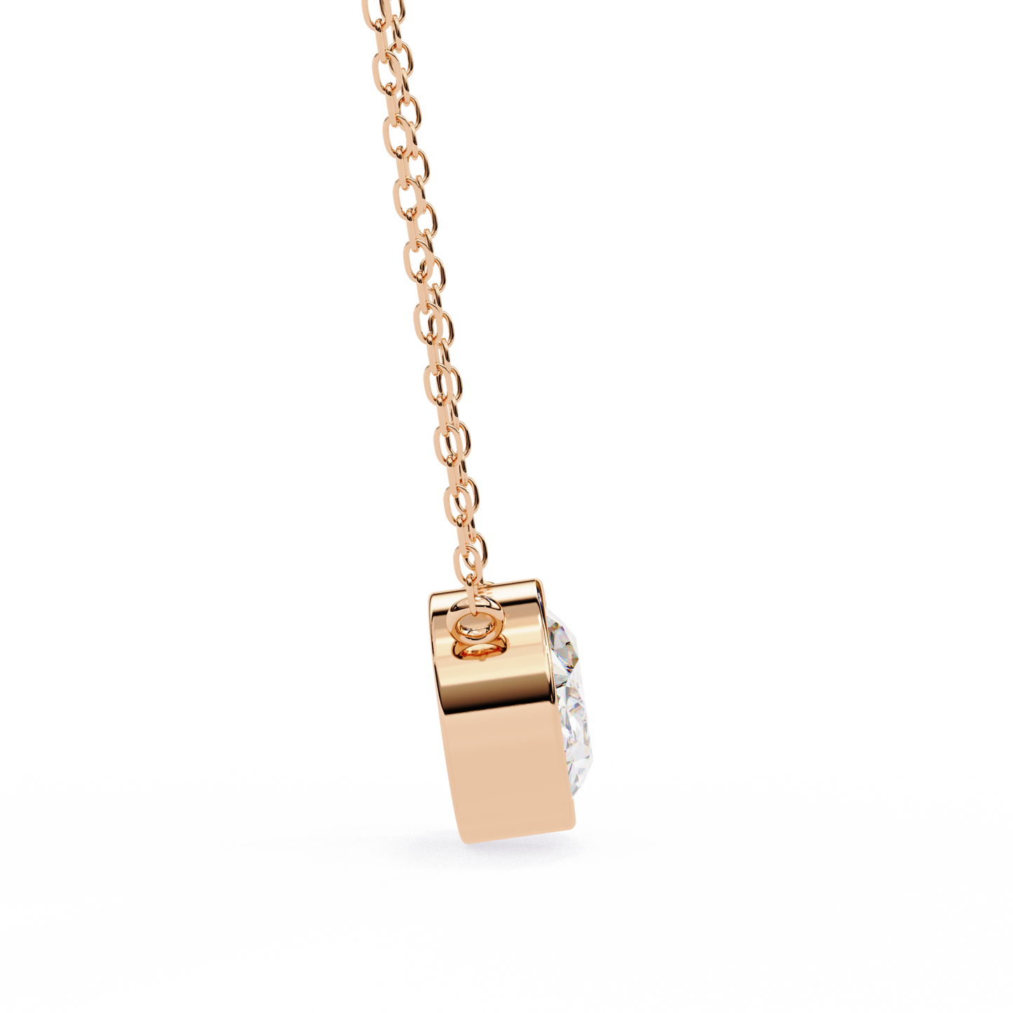 Aura Bezel Solitaire Pendant
