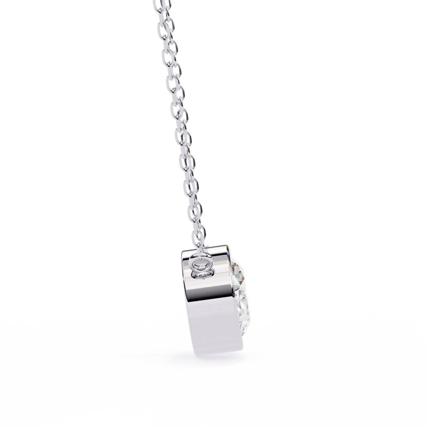 Aura Bezel Solitaire Pendant