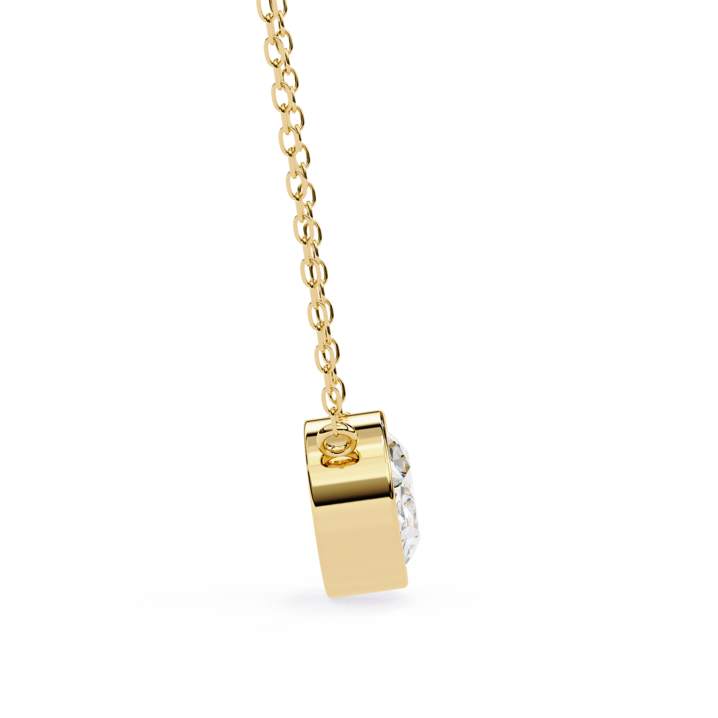 Aura Bezel Solitaire Pendant