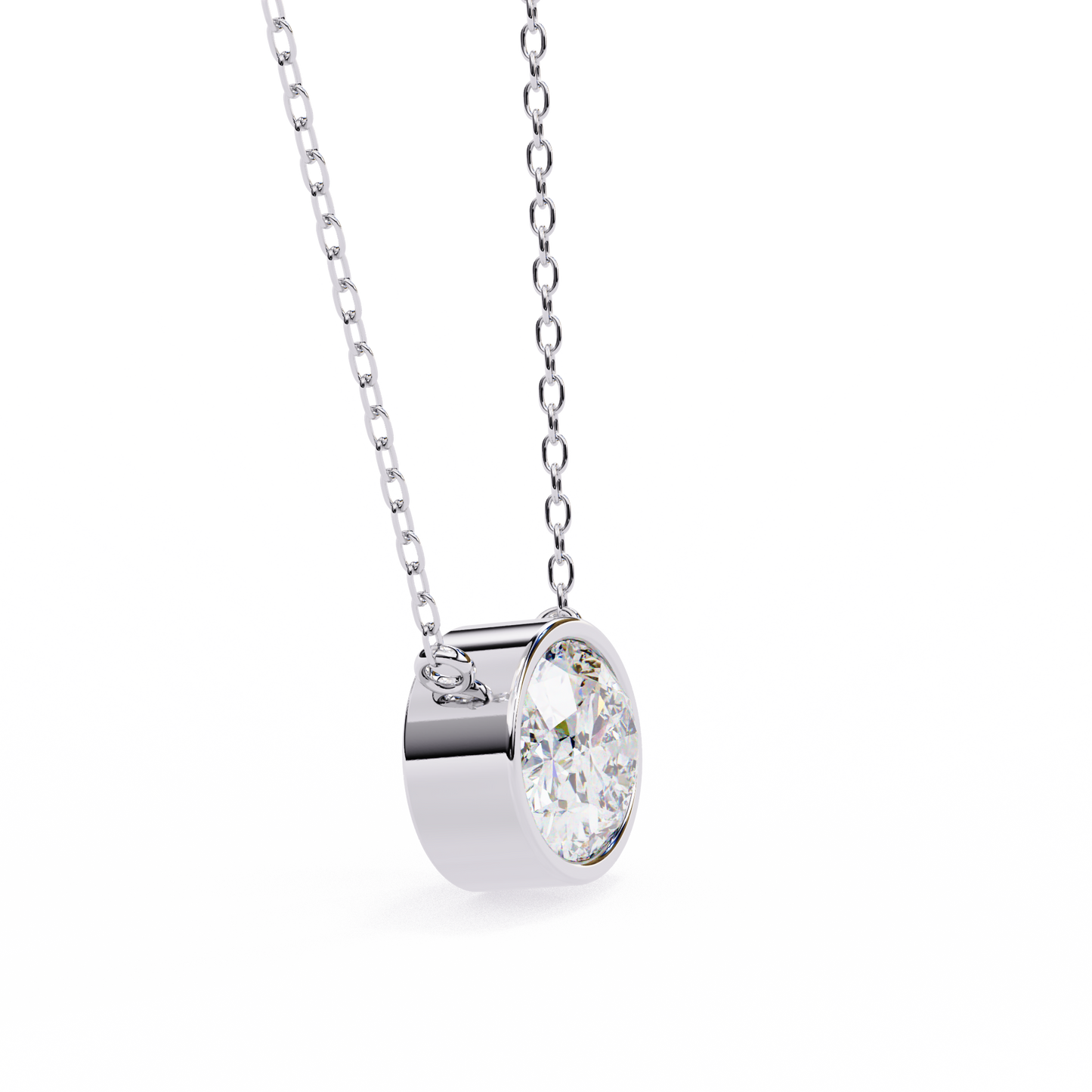 Aura Bezel Solitaire Pendant
