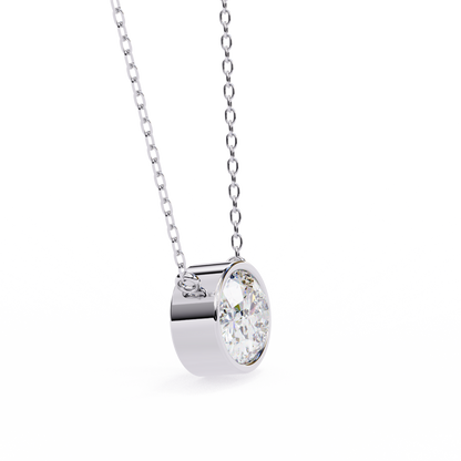 Aura Bezel Solitaire Pendant