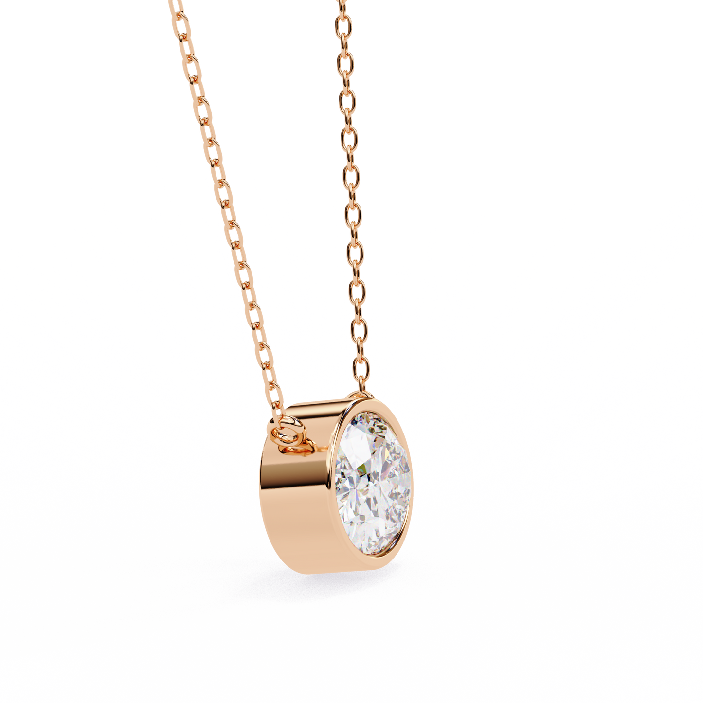 Aura Bezel Solitaire Pendant