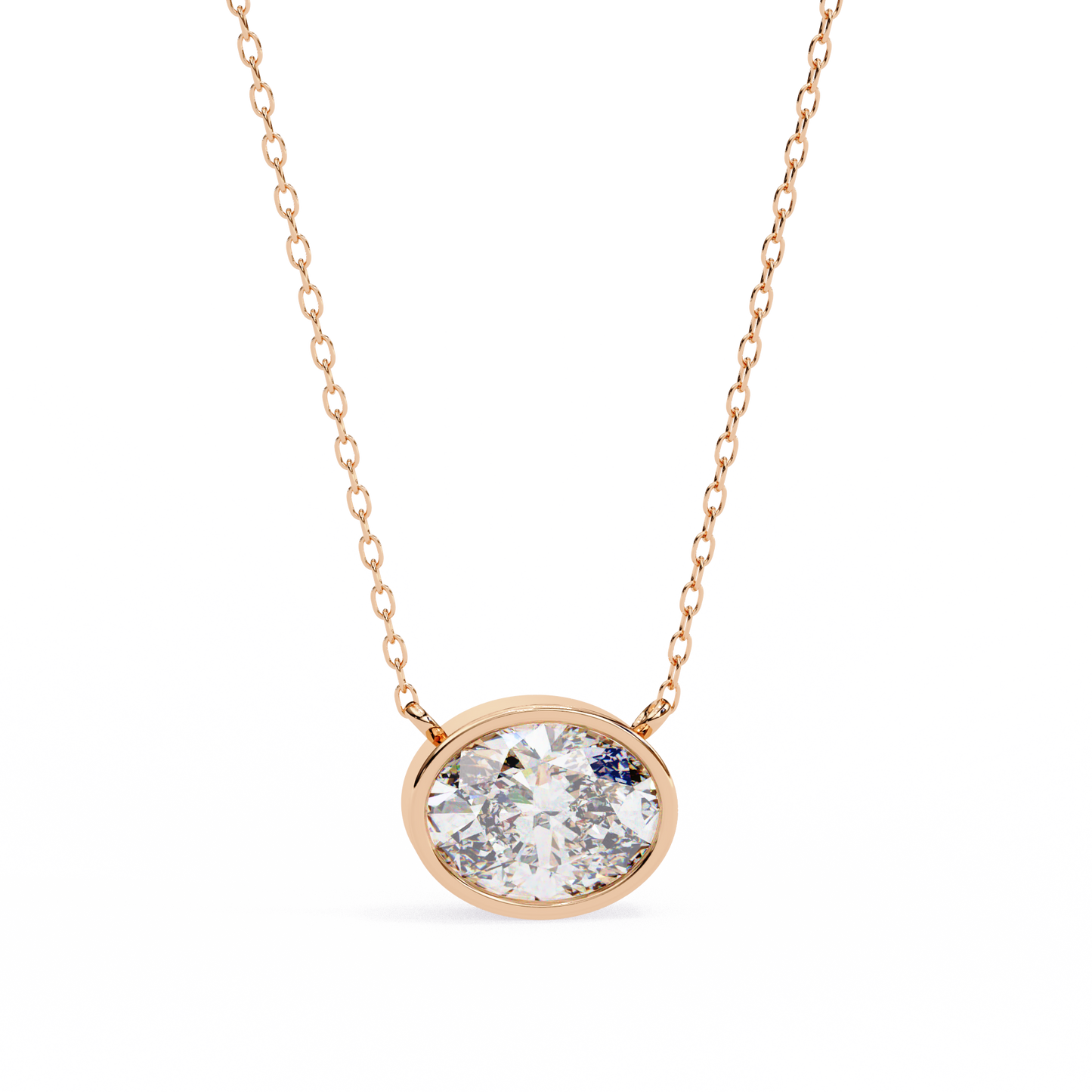 Aura Bezel Solitaire Pendant