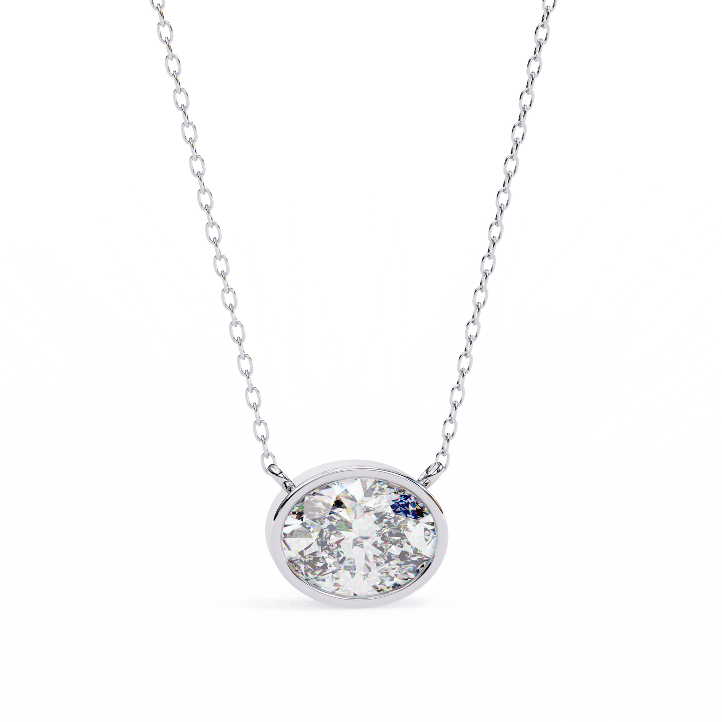 Aura Bezel Solitaire Pendant