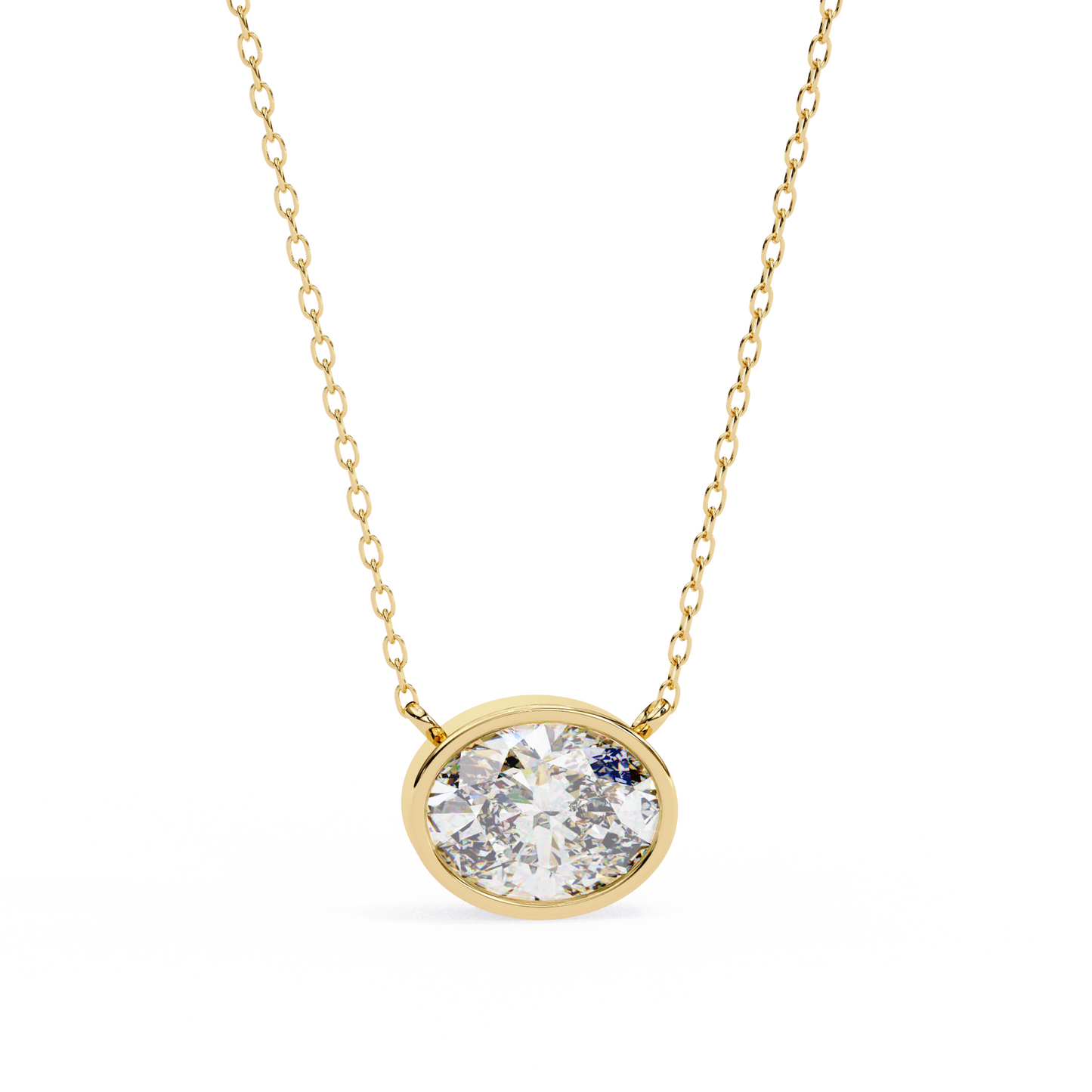 Aura Bezel Solitaire Pendant