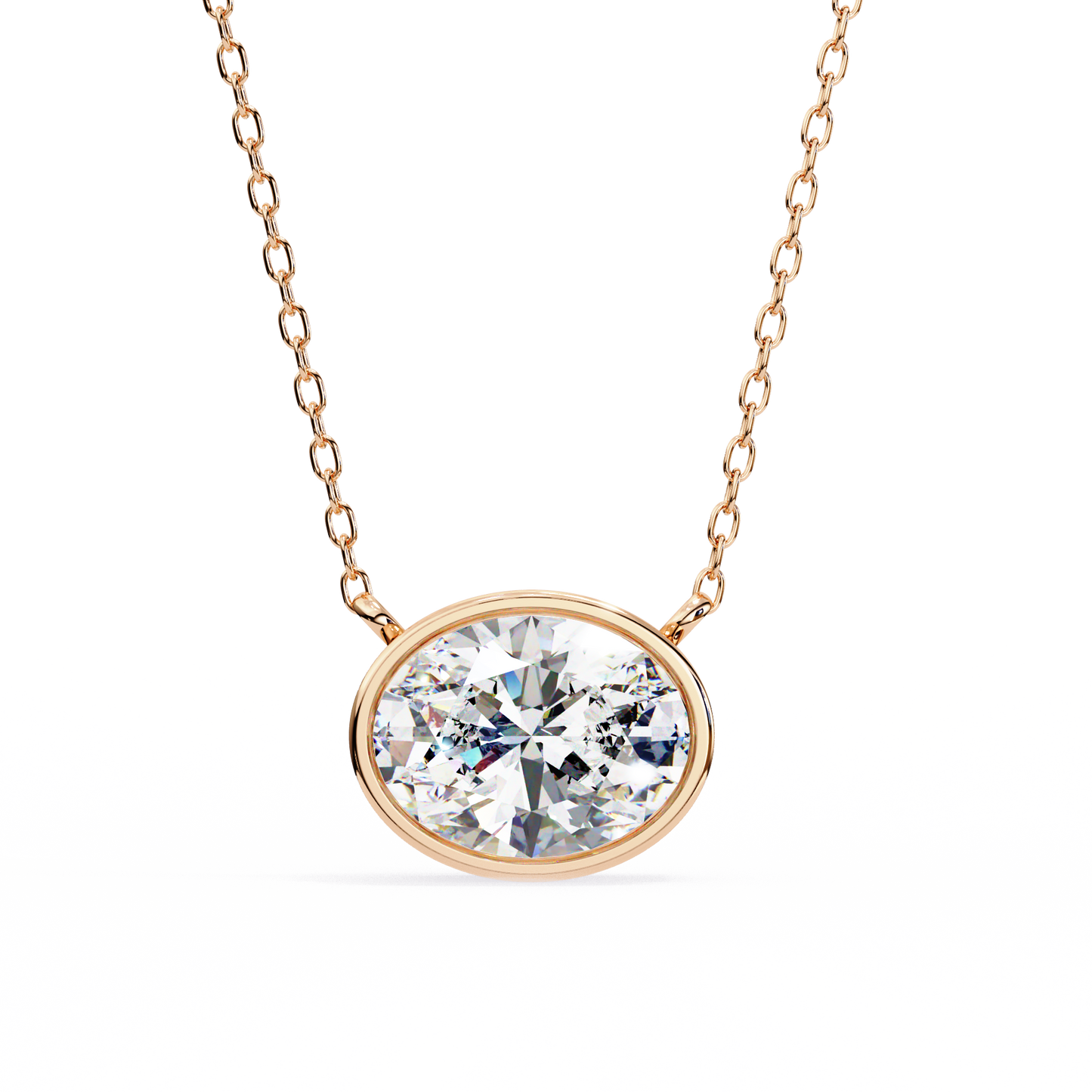 Aura Bezel Solitaire Pendant