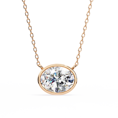 Aura Bezel Solitaire Pendant