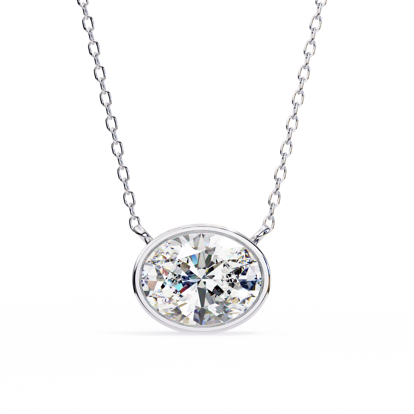 Aura Bezel Solitaire Pendant