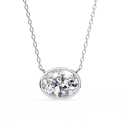 Aura Bezel Solitaire Pendant