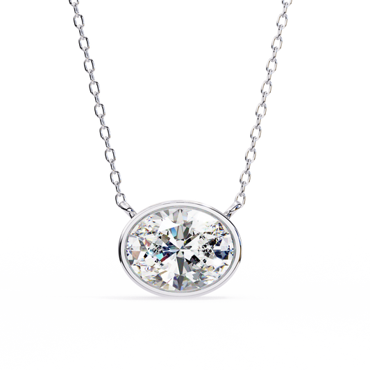 Aura Bezel Solitaire Pendant