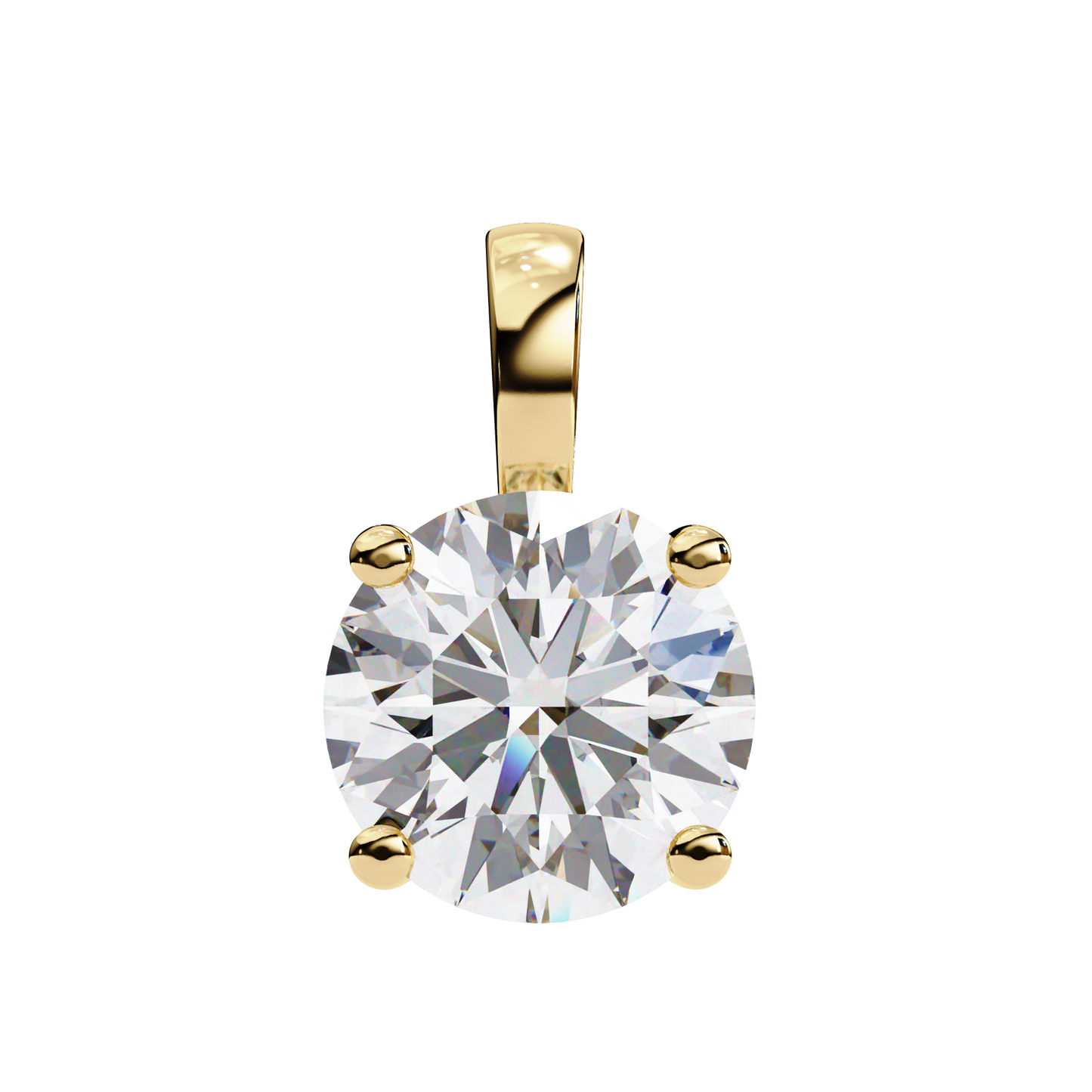 Radiant Solitaire Diamond Pendant