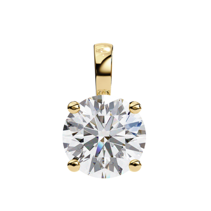 Radiant Solitaire Diamond Pendant