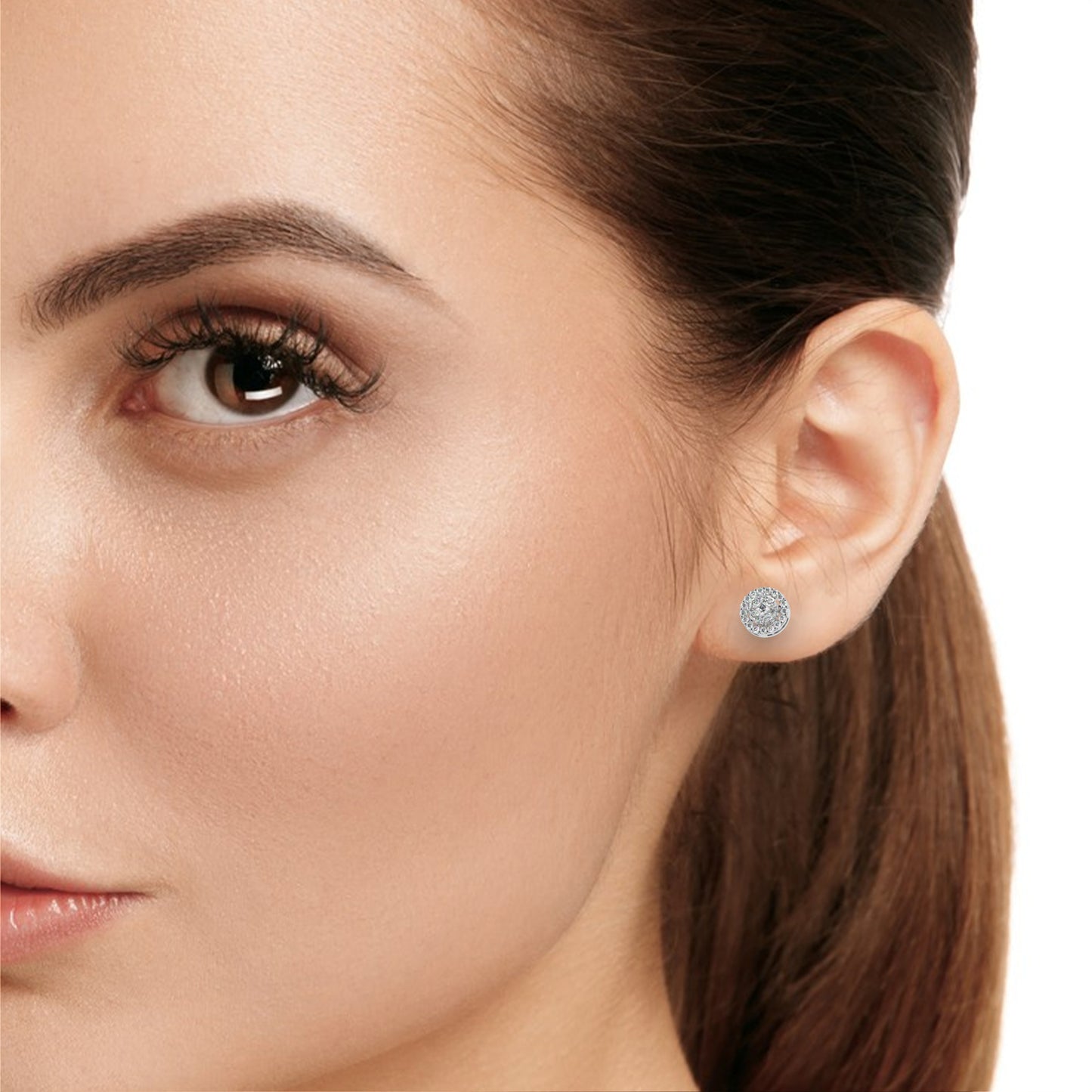 Aurelia Halo Stud Earrings