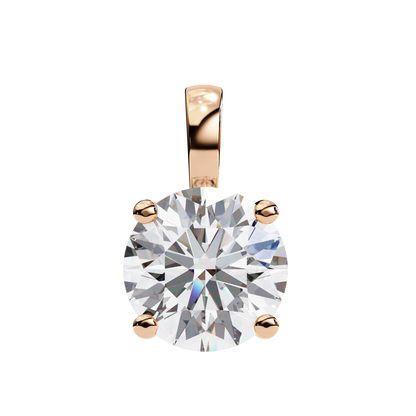 Radiant Solitaire Diamond Pendant