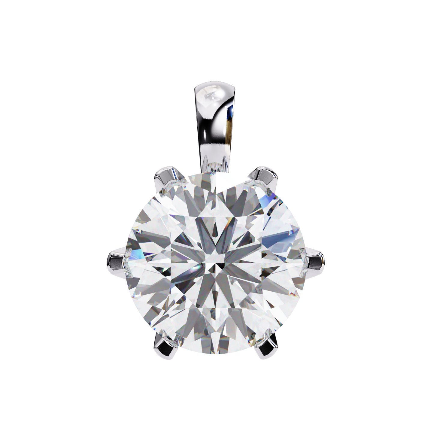 Aurora Classic Solitaire Diamond Pendant