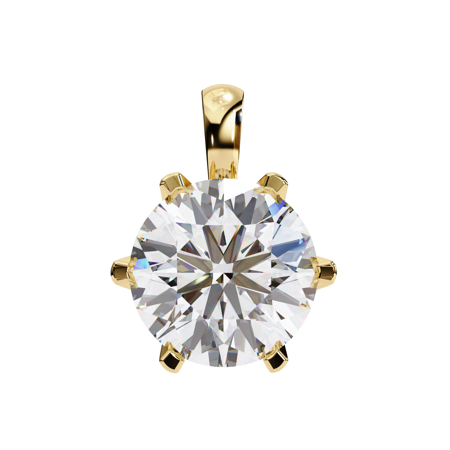 Aurora Classic Solitaire Diamond Pendant