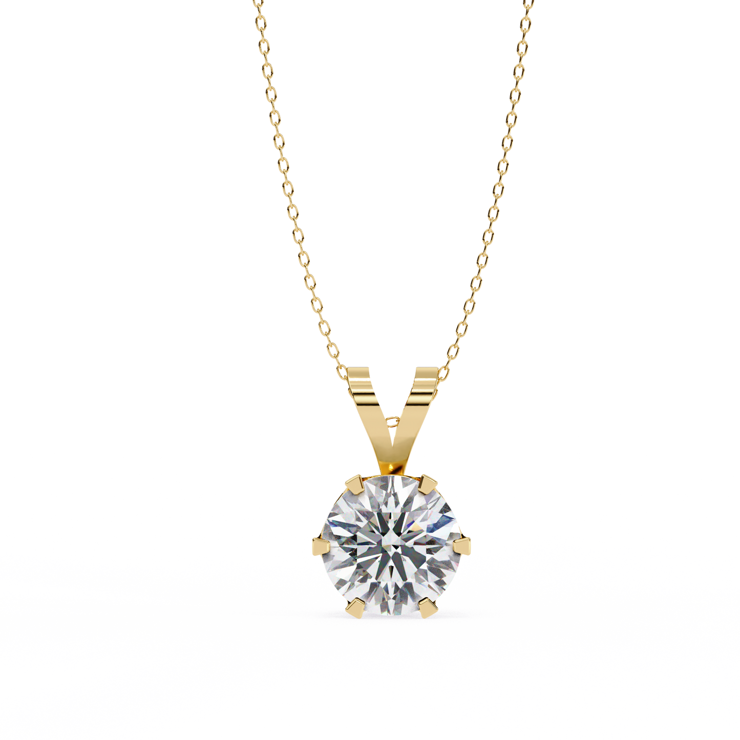 Vera Classic Solitaire Pendant