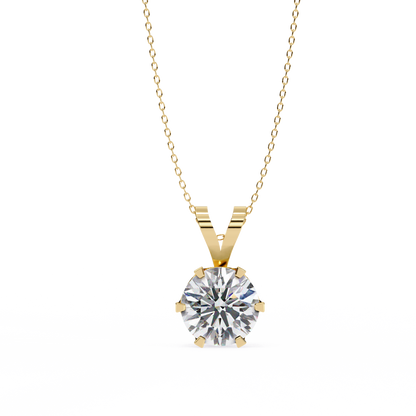 Vera Classic Solitaire Pendant