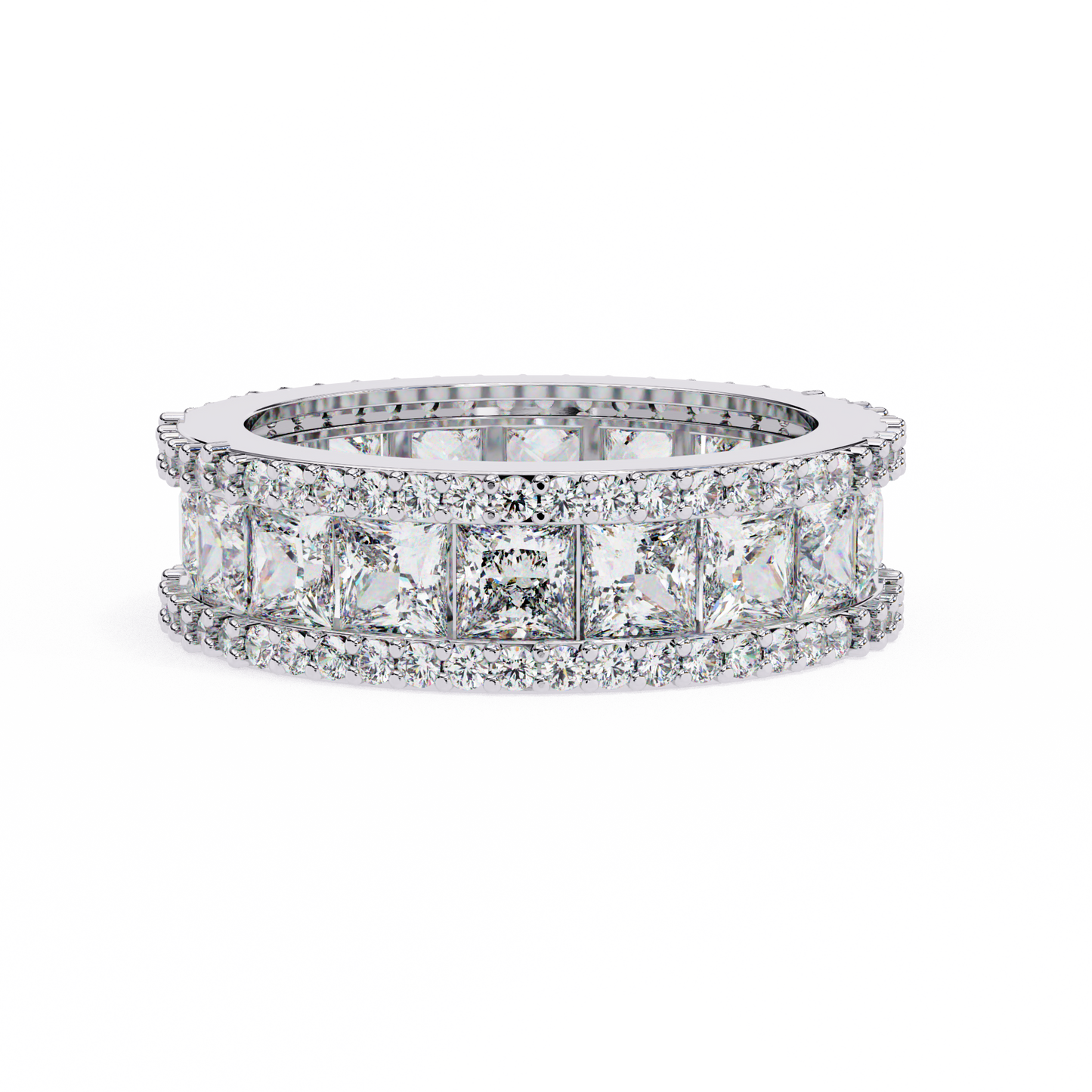 Princess Cut Diamond Eternity Band Ring