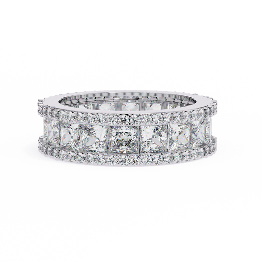 Princess Cut Diamond Eternity Band Ring