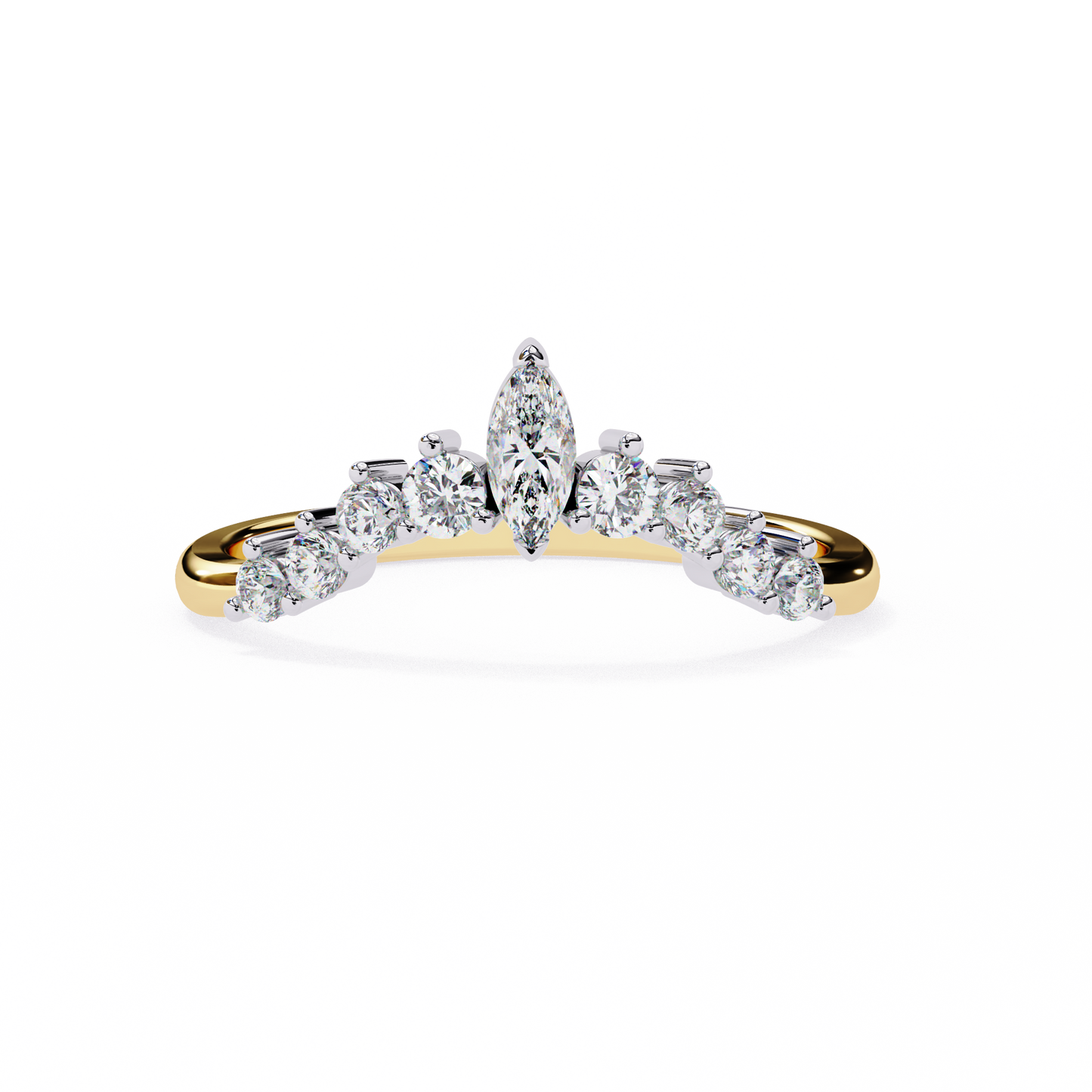 Marquise Crown Diamond Ring