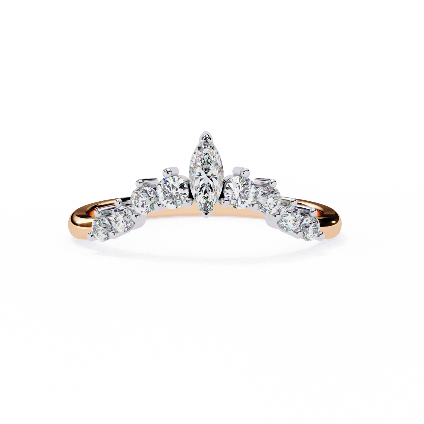Marquise Crown Diamond Ring