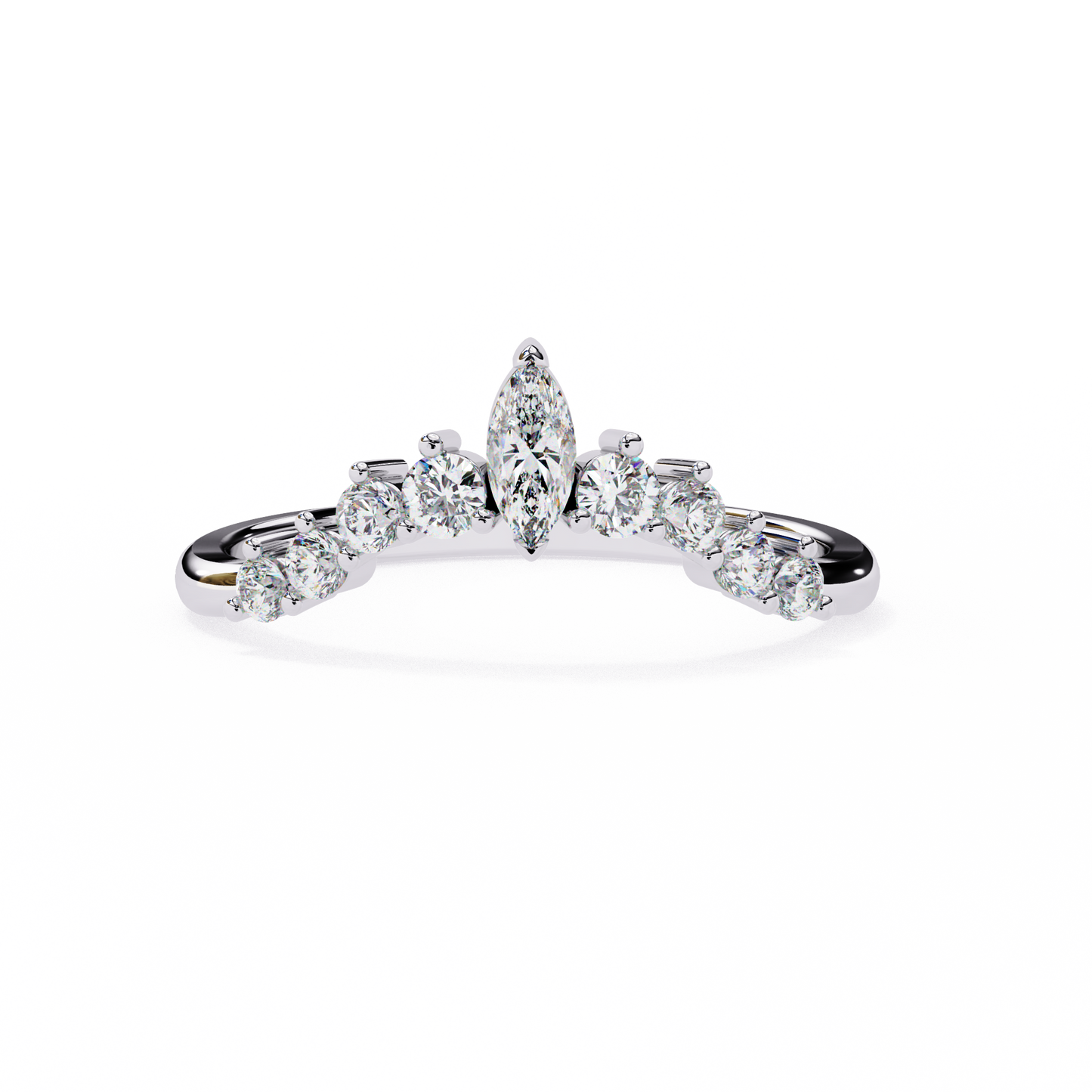Marquise Crown Diamond Ring