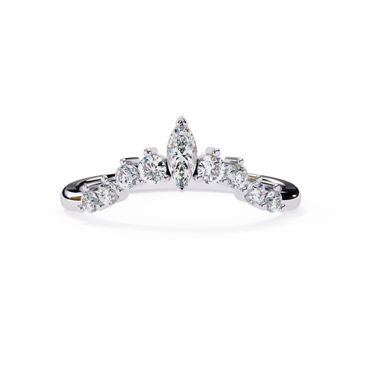 Marquise Crown Diamond Ring