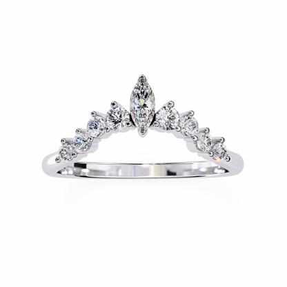 Marquise Crown Diamond Ring