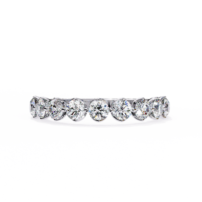 Half Eternity Round Diamond Band Ring