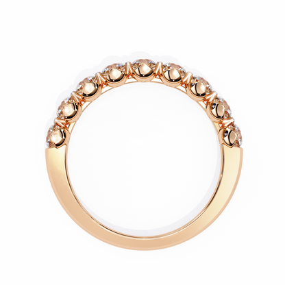 Half Eternity Round Diamond Band Ring