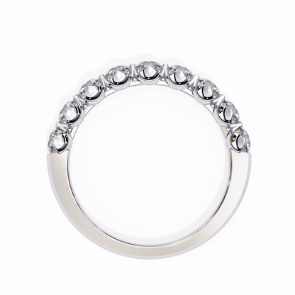 Half Eternity Round Diamond Band Ring