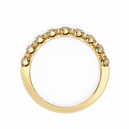 Half Eternity Round Diamond Band Ring