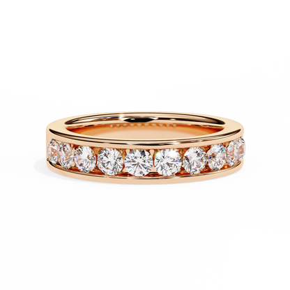 Channel Set Diamond Band Ring