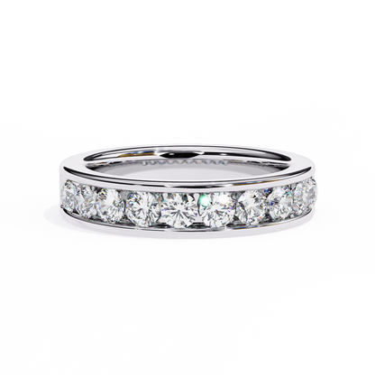 Channel Set Diamond Band Ring
