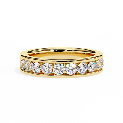 Channel Set Diamond Band Ring