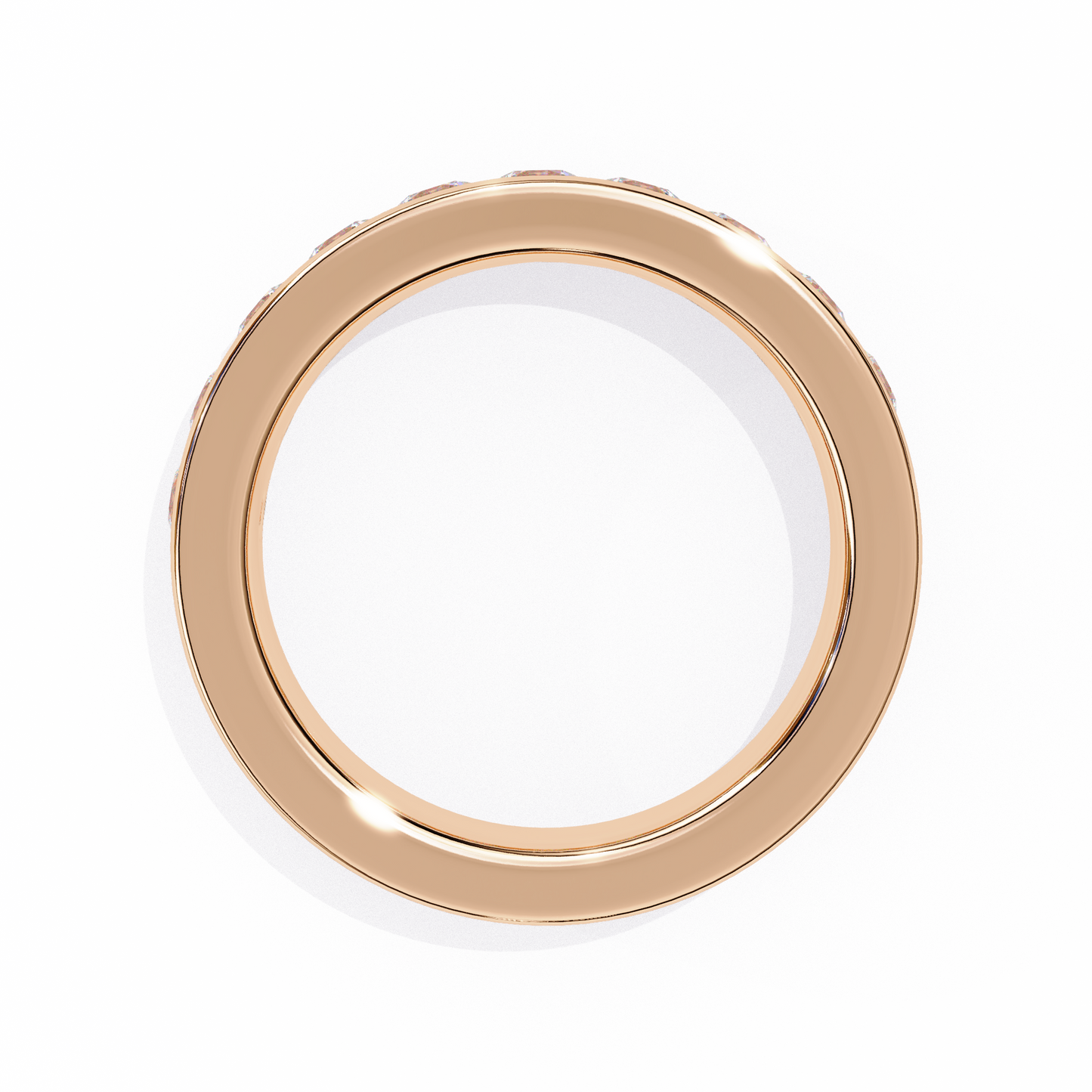 Channel Set Diamond Band Ring