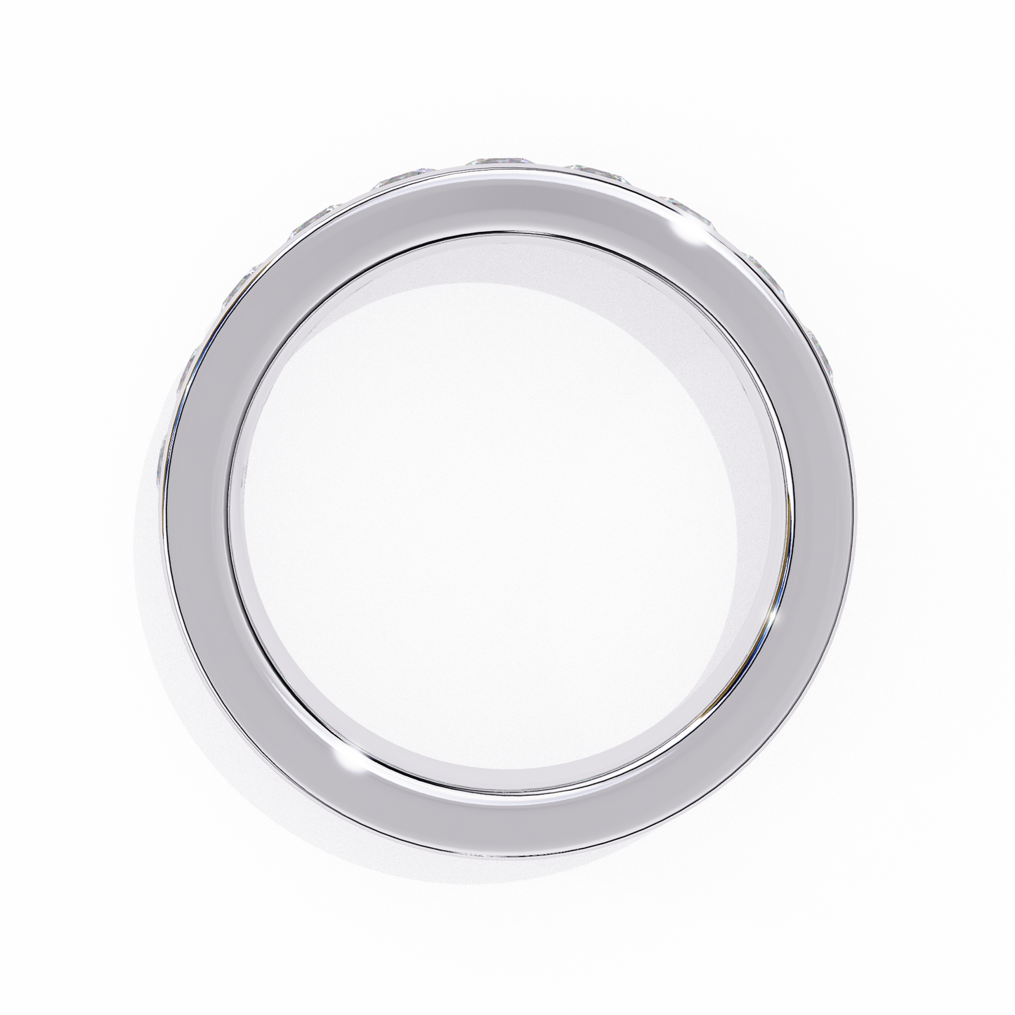 Channel Set Diamond Band Ring