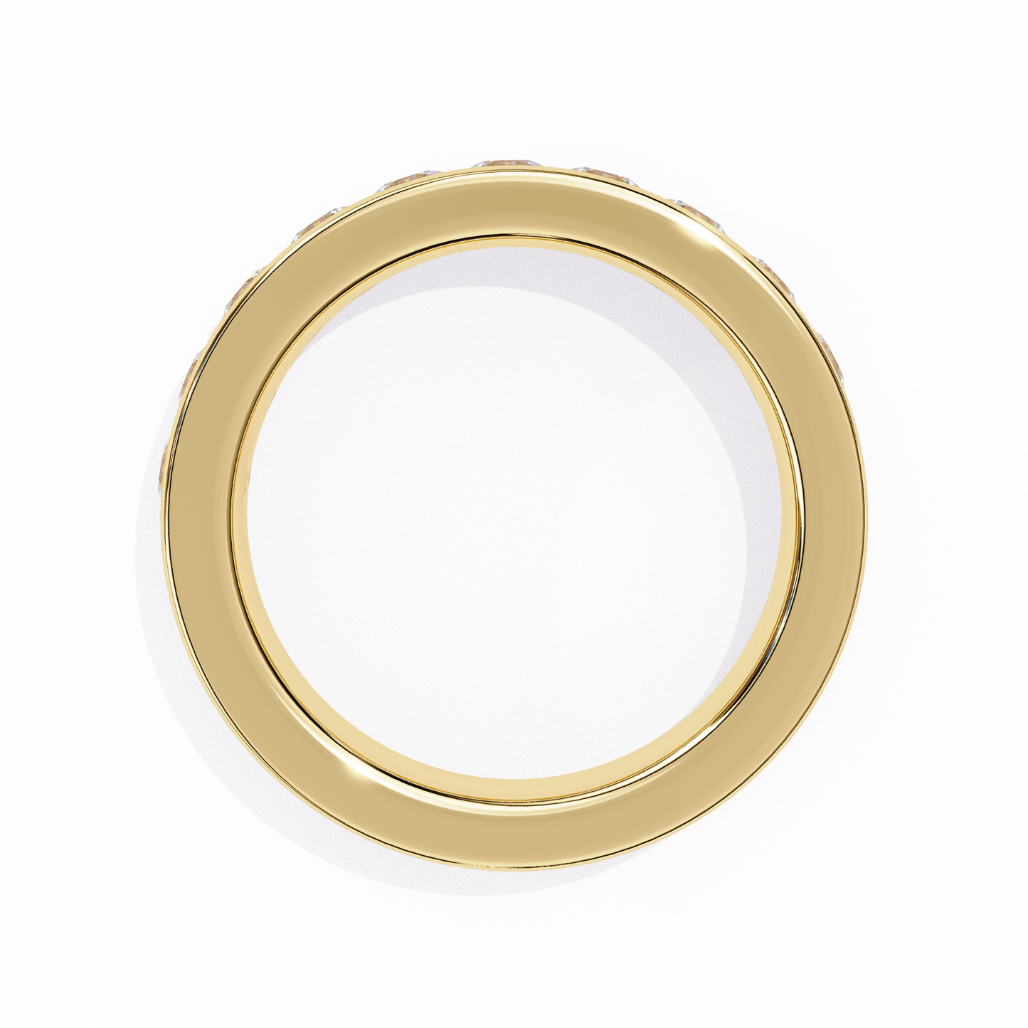 Channel Set Diamond Band Ring