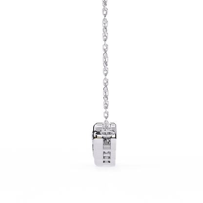Aurora Bezel Set Diamond Bar Pendant