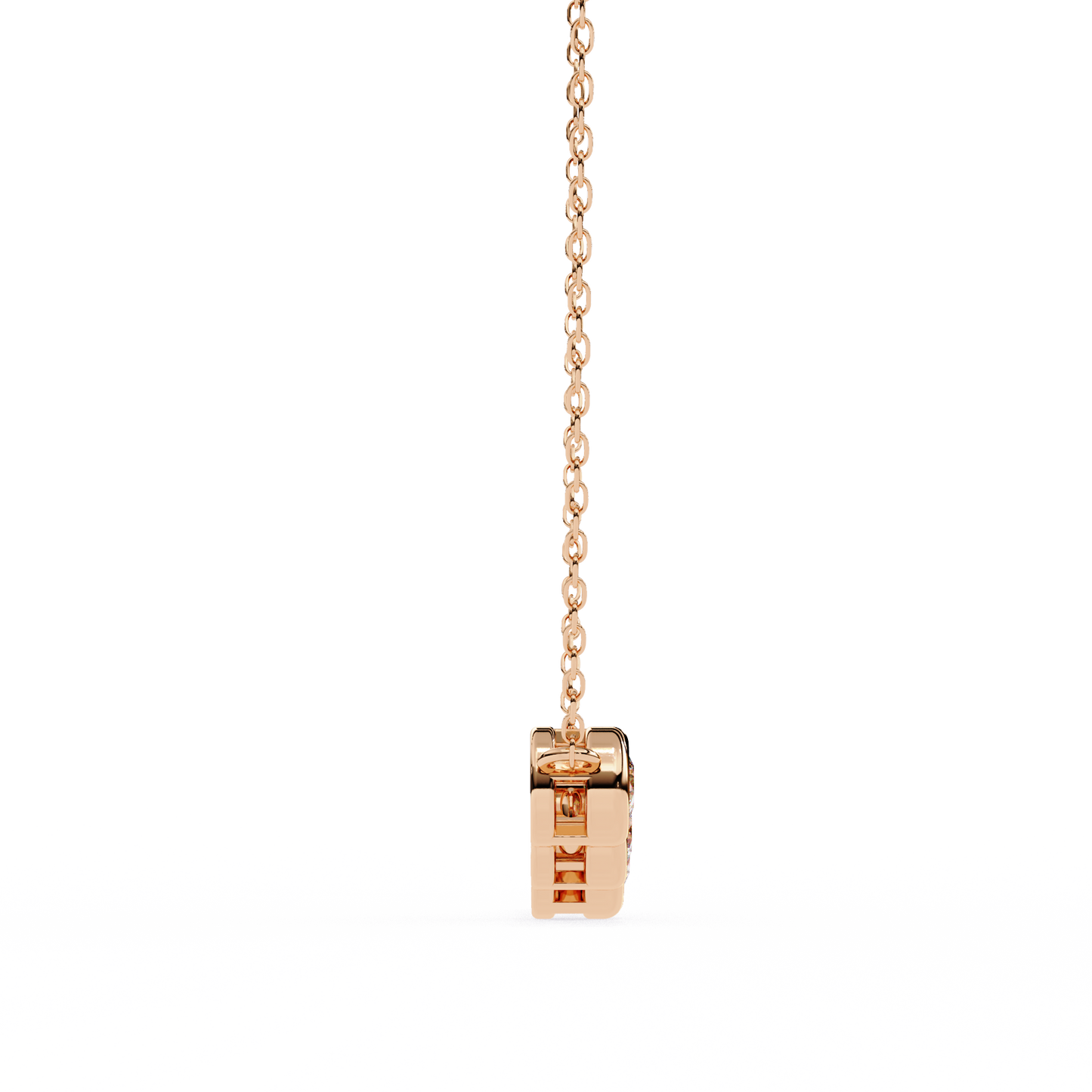 Aurora Bezel Set Diamond Bar Pendant