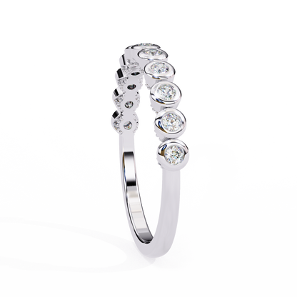 Bezel Set Diamond Eternity Ring – Sleek Minimal Band
