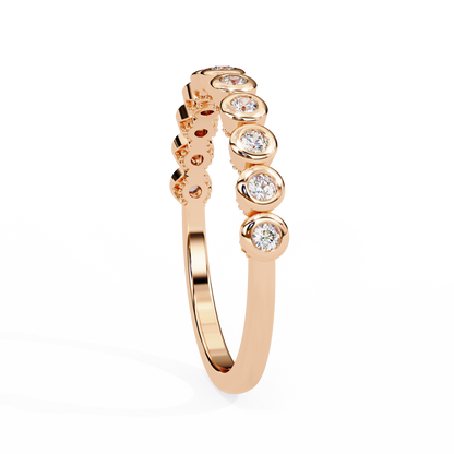 Bezel Set Diamond Eternity Ring – Sleek Minimal Band