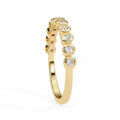 Bezel Set Diamond Eternity Ring – Sleek Minimal Band