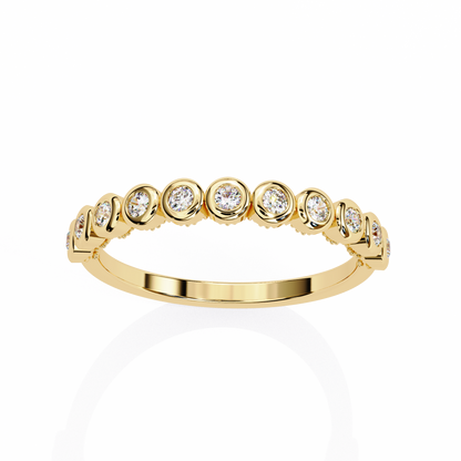 Bezel Set Diamond Eternity Ring – Sleek Minimal Band